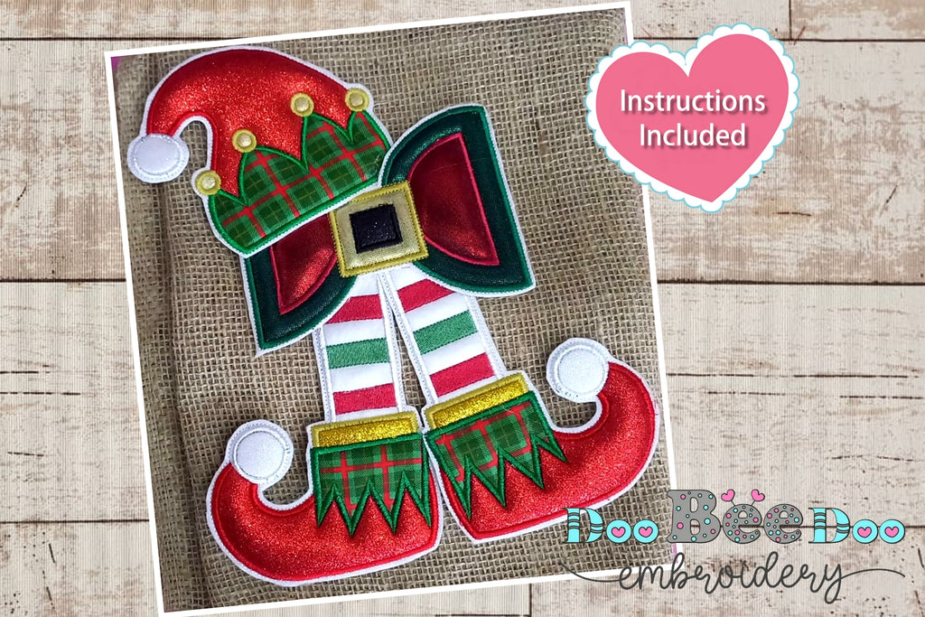 Elf Legs Christmas - ITH Project - Machine Embroidery Design