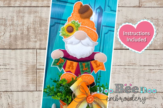 Gnome Fall - ITH Project - Machine Embroidery Design