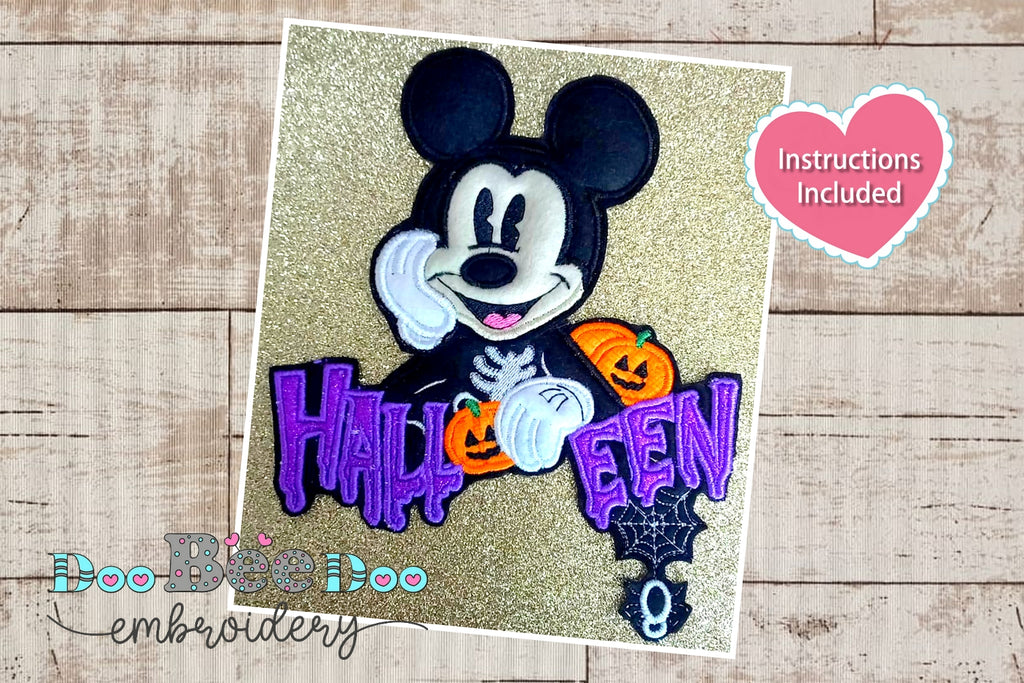 Mickey Halloween - ITH Project - Machine Embroidery Design