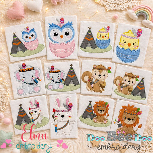Boho Woodland Ultimate Collection Bundle – Appliqué – Machine Embroidery Design