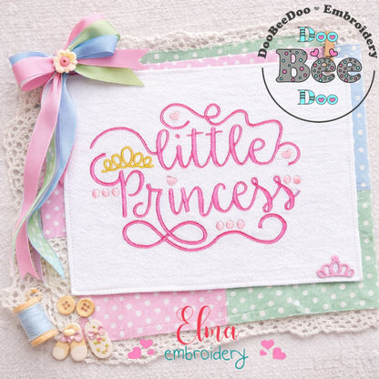 Little Princess – Satin Stitch – Machine Embroidery Design
