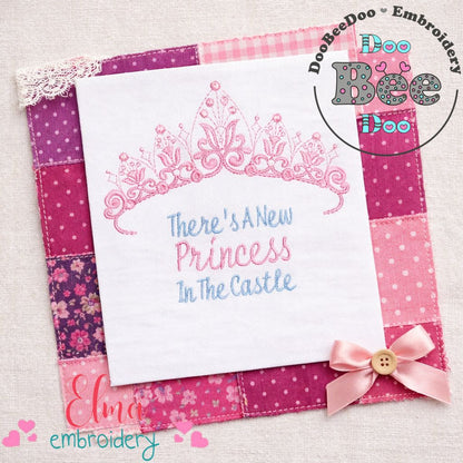New Princess Tiara – Fill Stitch – Machine Embroidery Design