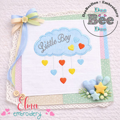 Little Boy Cloud – Appliqué – Machine Embroidery Design