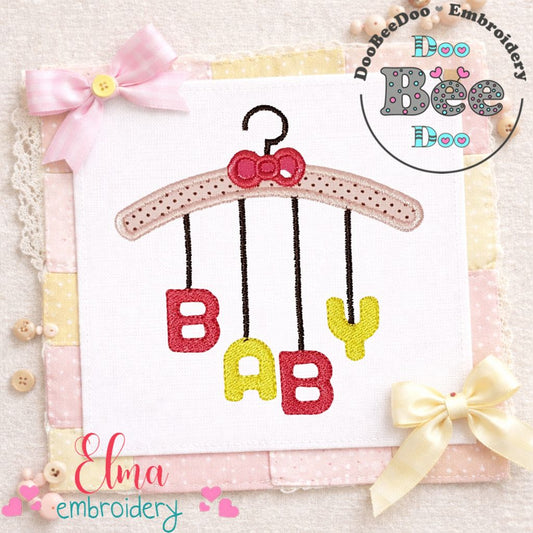 Baby Hanger – Appliqué – Machine Embroidery Design
