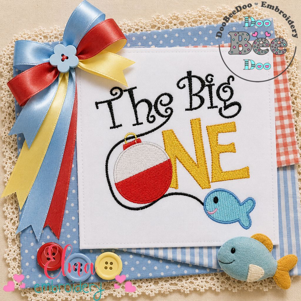 The Big One Fishing - Fill Stitch - Machine Embroidery Design