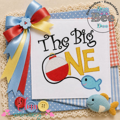 The Big One Fishing - Fill Stitch - Machine Embroidery Design