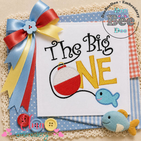 The Big One Fishing - Fill Stitch - Machine Embroidery Design