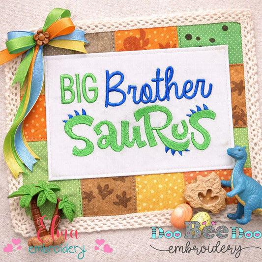 Big Brother Saurus – Fill Stitch – Machine Embroidery Design