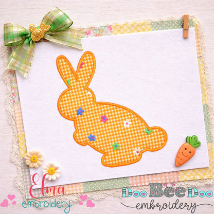 Bunny Silhouette – Appliqué – Machine Embroidery Design