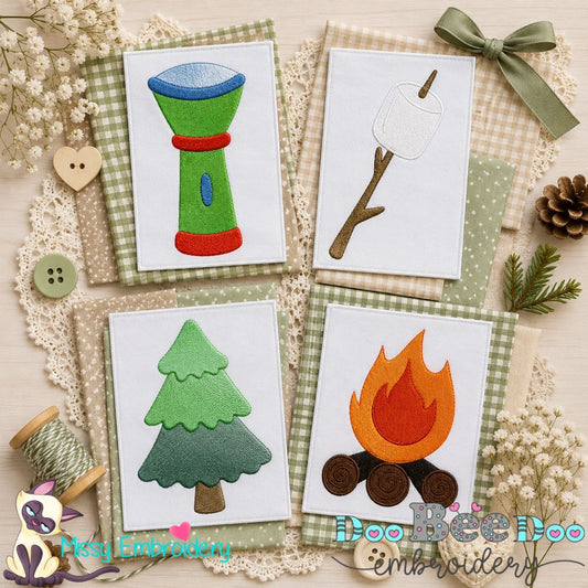 Cozy Camping Mini Collection – Fill Stitch – Machine Embroidery Design