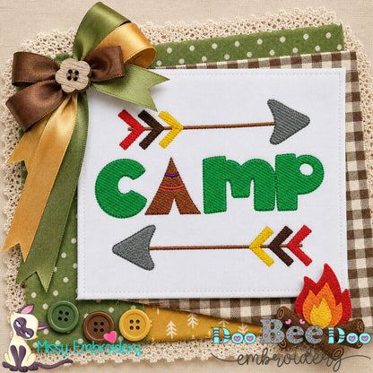 Happy Camp Arrows - Fill Stitch - Machine Embroidery Design