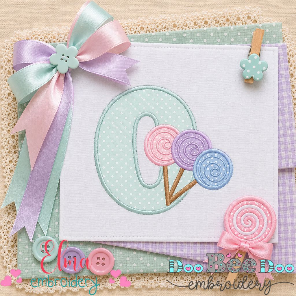 Sweet Candy Zero - Appliqué - Machine Embroidery Design