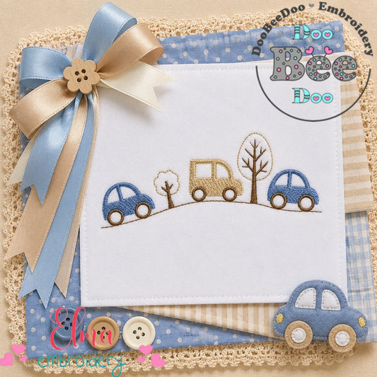 Little Road Trip - Fill Stitch - Machine Embroidery Design