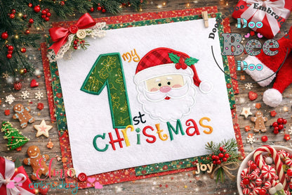 First Christmas – Appliqué – Machine Embroidery Design