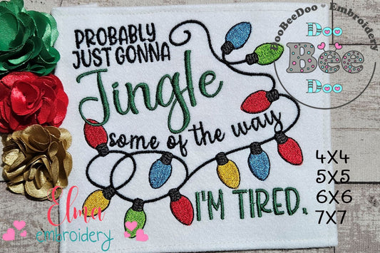 Cozy Jingle Mood – Satin Stitch – Machine Embroidery Design