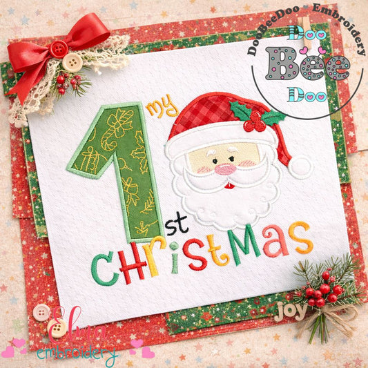First Christmas – Appliqué – Machine Embroidery Design