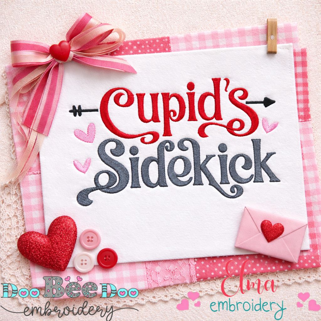 Cupid’s Sidekick - Fill Stitch – Machine Embroidery Design