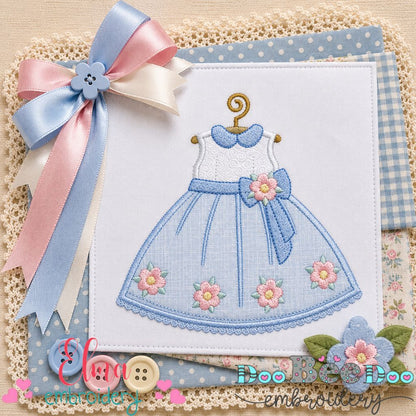 Blooming Baby Dress - Appliqué - Machine Embroidery Design