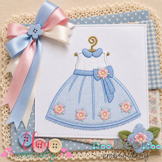 Blooming Baby Dress - Appliqué - Machine Embroidery Design