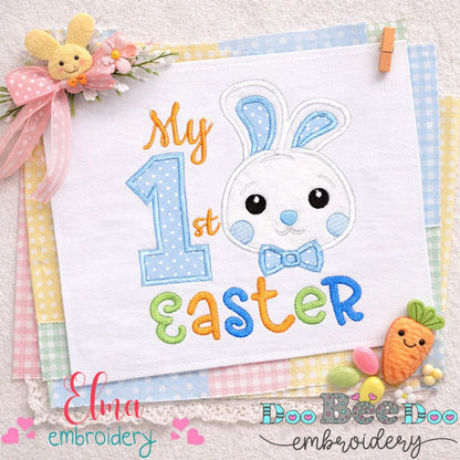 My 1st Easter Bunny Boy – Appliqué – Machine Embroidery Design