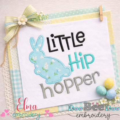 Little Hip Hopper Bunny - Appliqué - Machine Embroidery Design