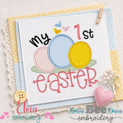 My 1st Easter Eggs - Appliqué - Machine Embroidery Design