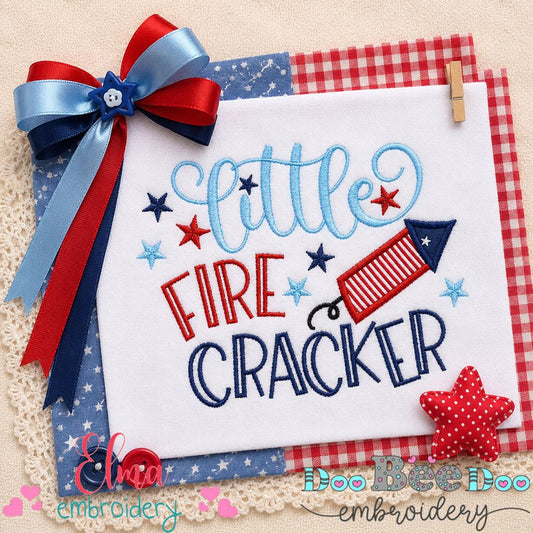 Little Firecracker - Applique - Machine Embroidery Design