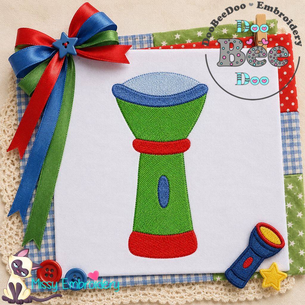 Playful Flashlight - Fill Stitch – Machine Embroidery Design