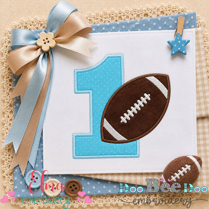 Touchdown One - Appliqué - Machine Embroidery Design