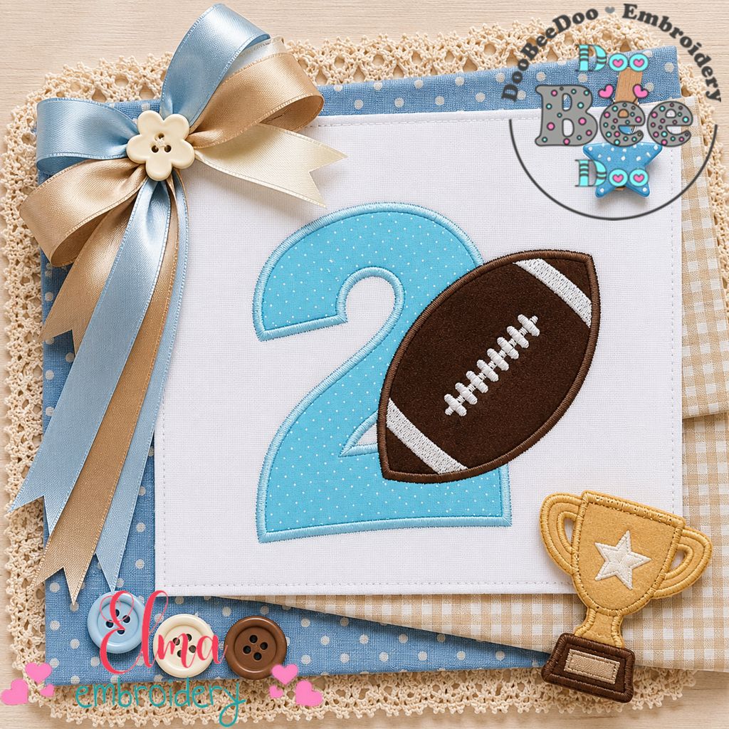Touchdown Two - Appliqué - Machine Embroidery Design