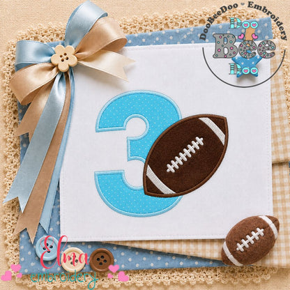 Touchdown Three - Appliqué - Machine Embroidery Design