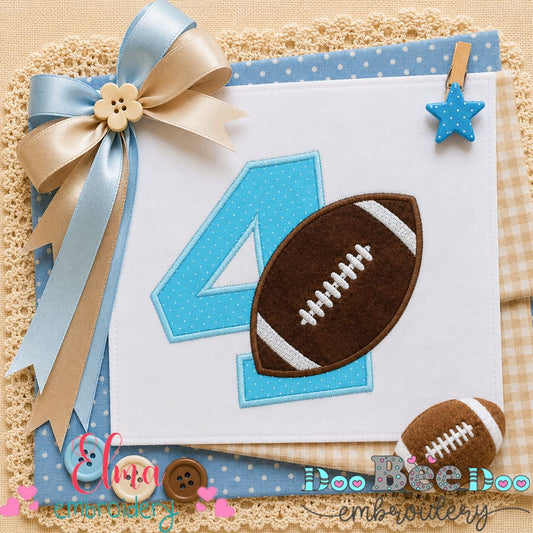 Touchdown Four - Appliqué - Machine Embroidery Design