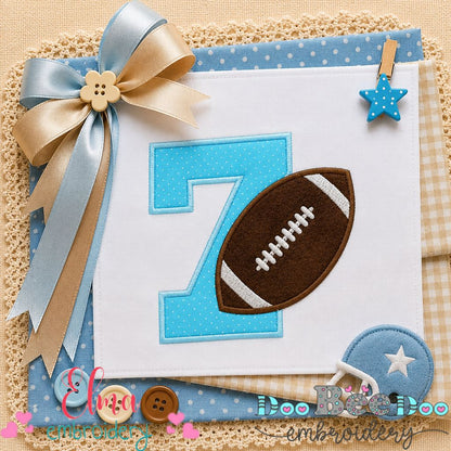 Touchdown Seven - Appliqué - Machine Embroidery Design