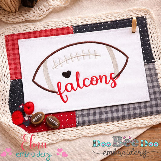 Falcons – Fill Stitch – Machine Embroidery Design
