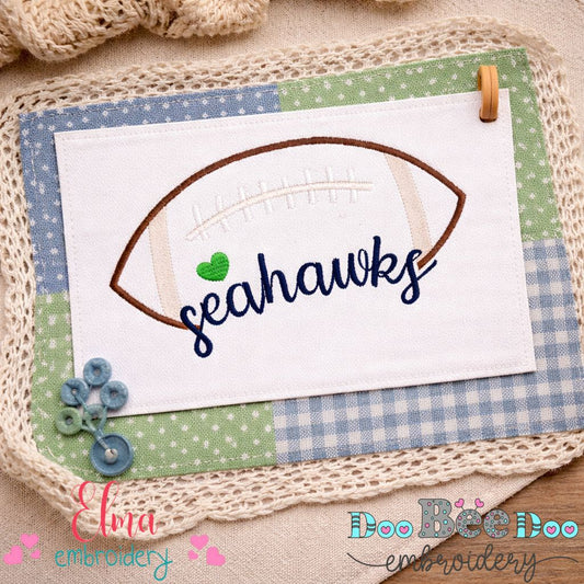 Seahawks – Satin Stitch – Machine Embroidery Design
