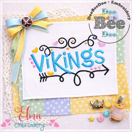 Vikings - Satin Stitch - Machine Embroidery Design