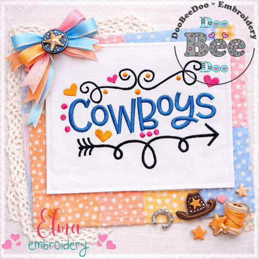 Cowboys Fun Arrows - Satin Stitch - Machine Embroidery Design