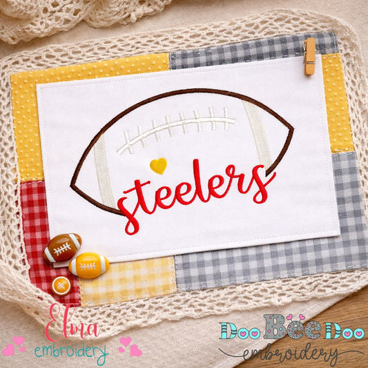 Steelers – Satin Stitch – Machine Embroidery Design
