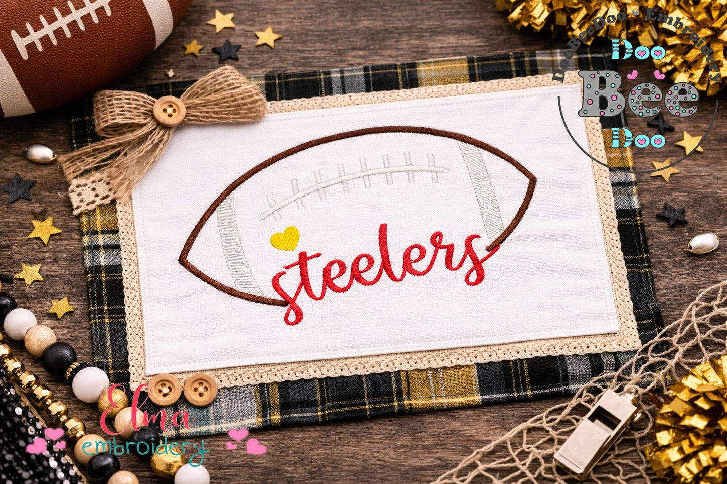Steelers – Satin Stitch – Machine Embroidery Design