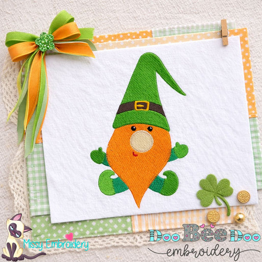 Saint Patrick Leprechaun – Fill Stitch – Machine Embroidery Design