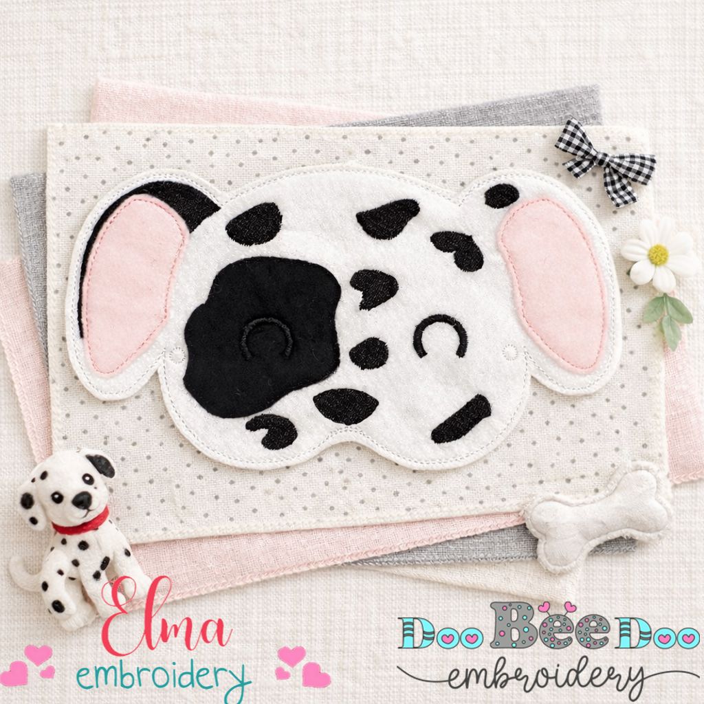 Dalmatian Sleep Mask – Appliqué – ITH Project