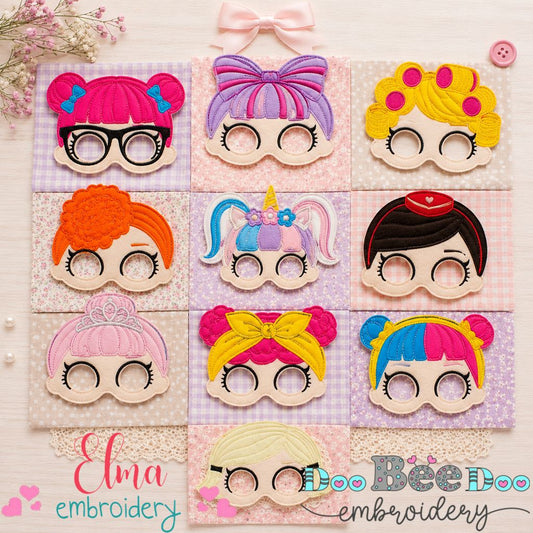 LOL Surprise Mask Collection – Appliqué – ITH Project