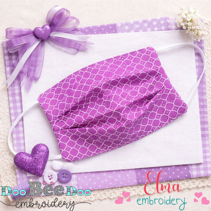 Face Mask with Filter Inside - ITH Project - Machine Embroidery Design