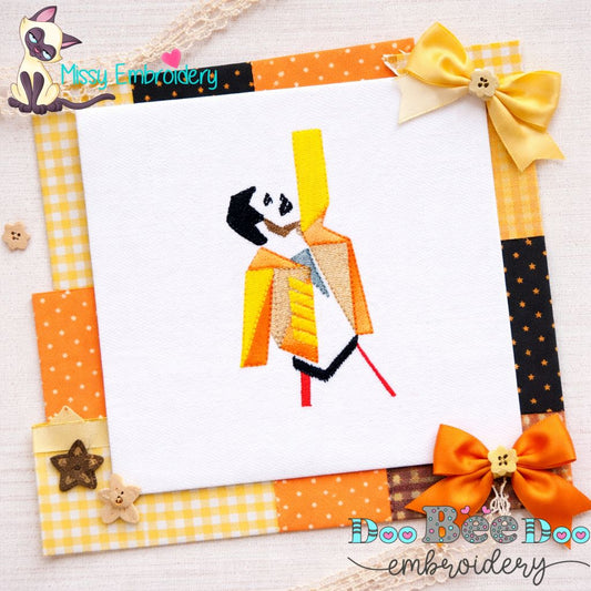 Freddie Mercury Abstract Portrait – Fill Stitch – Machine Embroidery Design