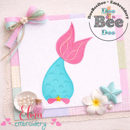 Mermaid Tail - Fill Stitch – Machine Embroidery Design
