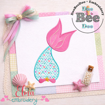 Mermaid Tail - Appliqué – Machine Embroidery Design