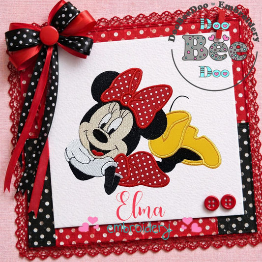 Sweet Minnie Mouse - Appliqué - Machine Embroidery Design