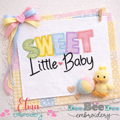 Sweet Little Baby - Appliqué - Machine Embroidery Design