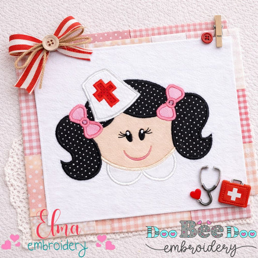 Sweet Nurse Girl - Appliqué – Machine Embroidery Design