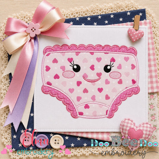 Sweet Baby Bloomers - Appliqué - Machine Embroidery Design